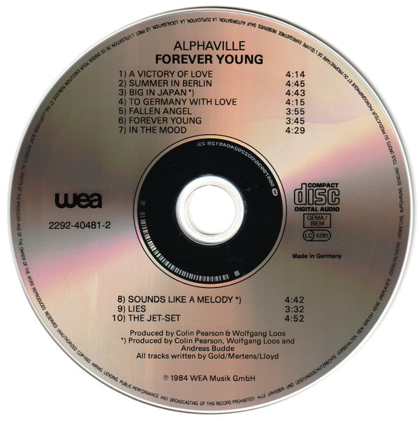 Alphaville : Forever Young (CD, Album, RE)