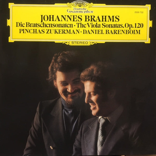 Johannes Brahms, Pinchas Zukerman ∙ Daniel Barenboim : Die Bratschensonaten = The Viola Sonatas, Op. 120 (LP, Album)