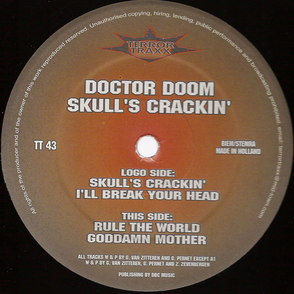 Doctor Doom : Skull's Crackin' (12")