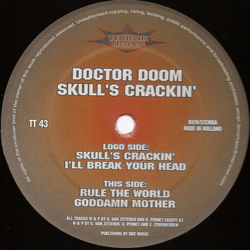 Doctor Doom : Skull's Crackin' (12")