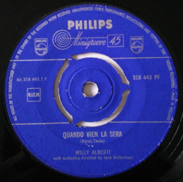 Willy Alberti : Quando Vien La Sera (7", Single)