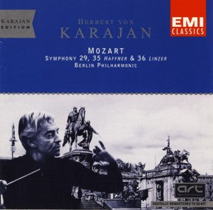 Herbert von Karajan, Wolfgang Amadeus Mozart, Berliner Philharmoniker : Symphony 29, 35 Haffner & 36 Linzer (CD, Comp, RM)