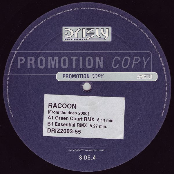 Racoon : From The Deep 2000 (12", Promo)