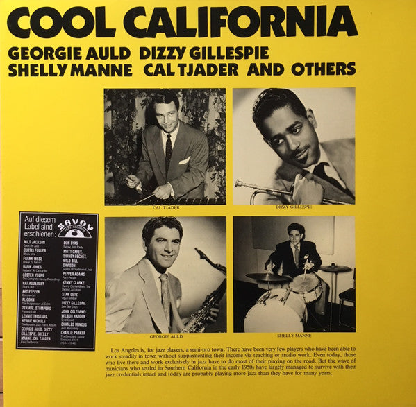 Georgie Auld, Dizzy Gillespie, Shelly Manne, Cal Tjader : Cool California  (2xLP, Comp)