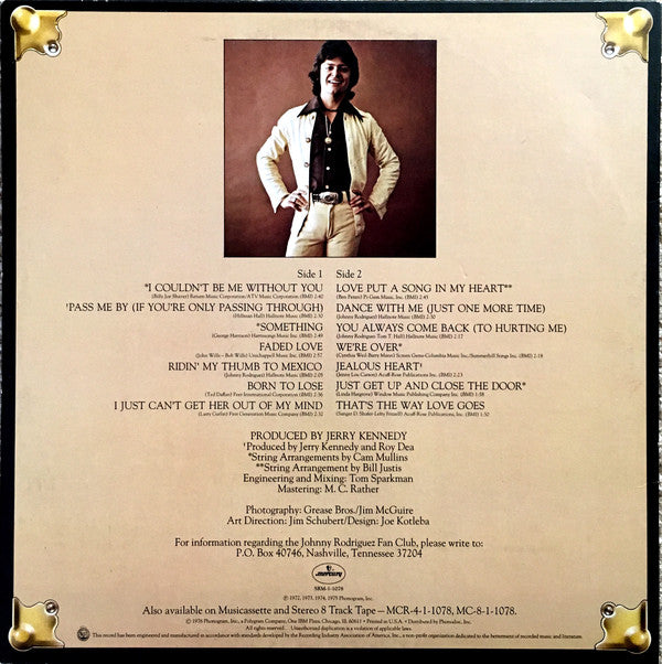 Johnny Rodriguez (4) : The Greatest Hits Of Johnny Rodriguez (LP, Comp)