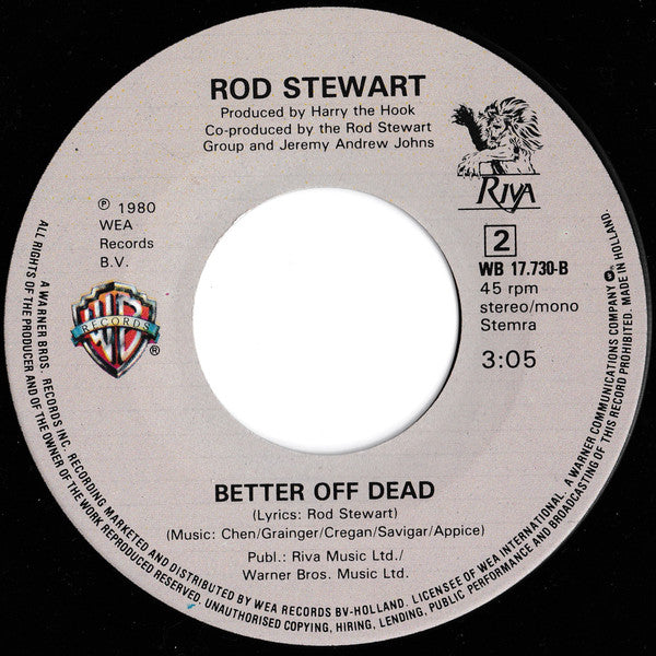Rod Stewart : Passion (7", Single)