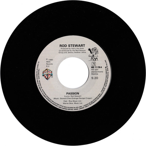 Rod Stewart : Passion (7", Single)