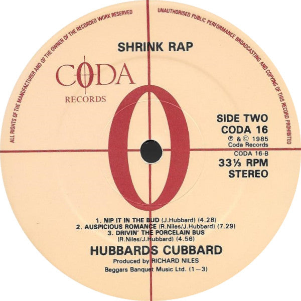 Hubbards Cubbard : Nip It In The Bud (LP, Album)