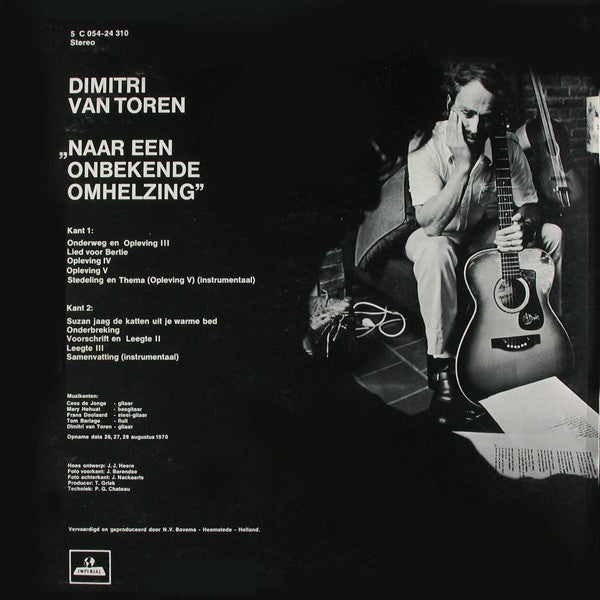 Dimitri Van Toren : Naar Een Onbekende Omhelzing (LP, Album)