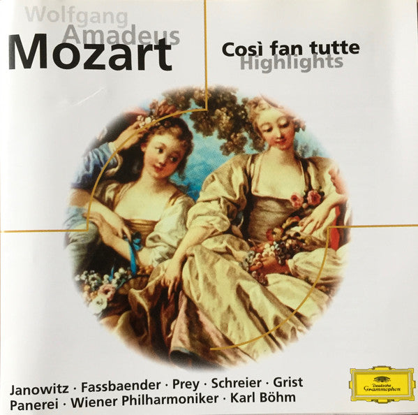 Wolfgang Amadeus Mozart : Cosi fan tutte (Highlights) (CD)