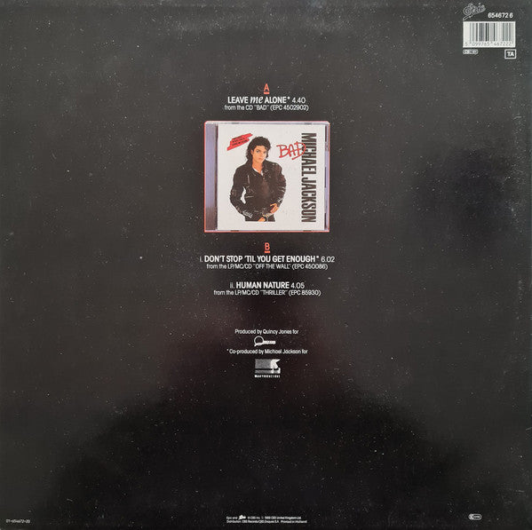 Michael Jackson : Leave Me Alone (12", Single)