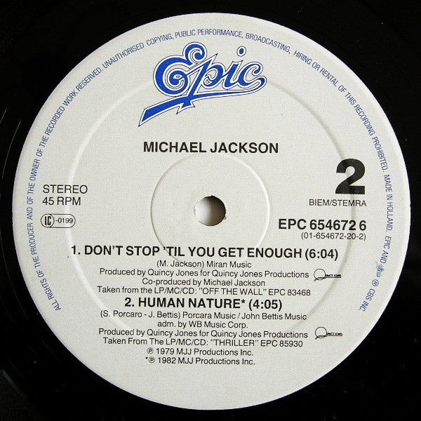 Michael Jackson : Leave Me Alone (12", Single)