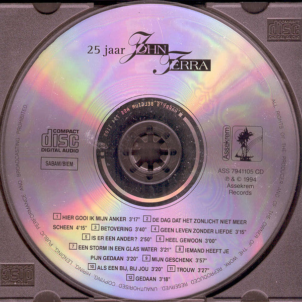 John Terra : 25 Jaar John Terra (CD, Album)