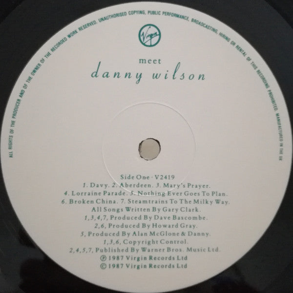 Danny Wilson (2) : Meet Danny Wilson (LP, Album, Gat)