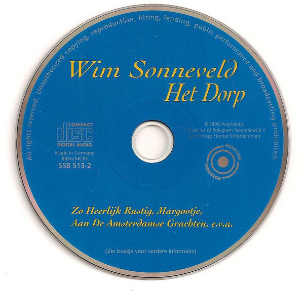 Wim Sonneveld : Het Dorp (CD, Comp)