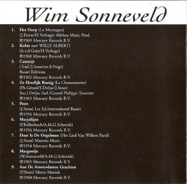 Wim Sonneveld : Het Dorp (CD, Comp)