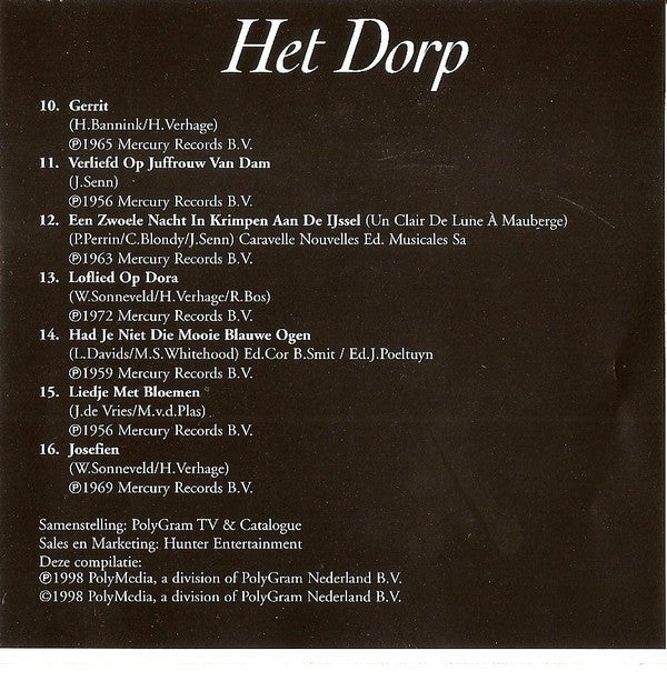 Wim Sonneveld : Het Dorp (CD, Comp)