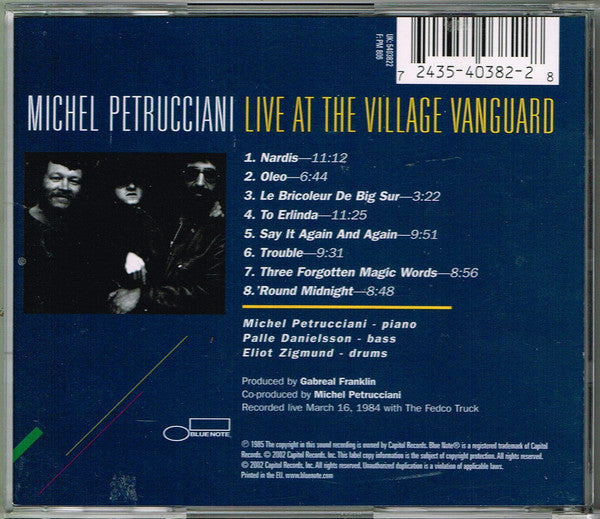 The Michel Petrucciani Trio : Live At The Village Vanguard (CD, Album, RE)