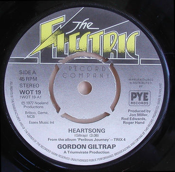 Gordon Giltrap : Heartsong (7", Single)