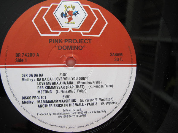 Pink Project : Domino (2xLP, Album, Gat)