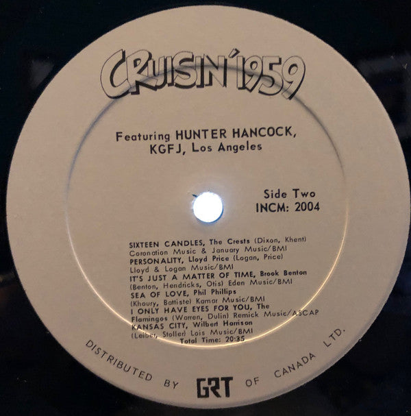 Various : Cruisin' 1959 (LP, Comp, Mixed)