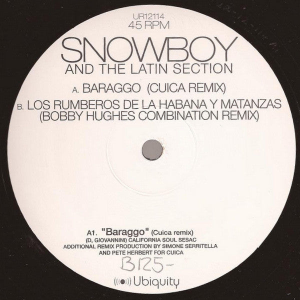 Snowboy & The Latin Section : Baraggo (12")