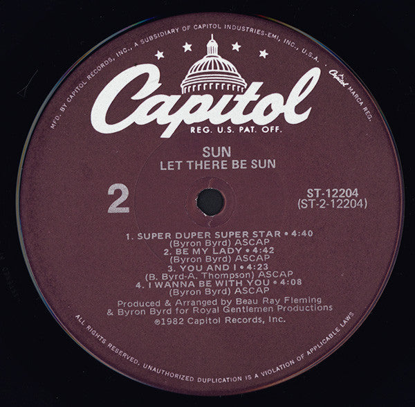 Sun (7) : Let There Be Sun (LP, Album)
