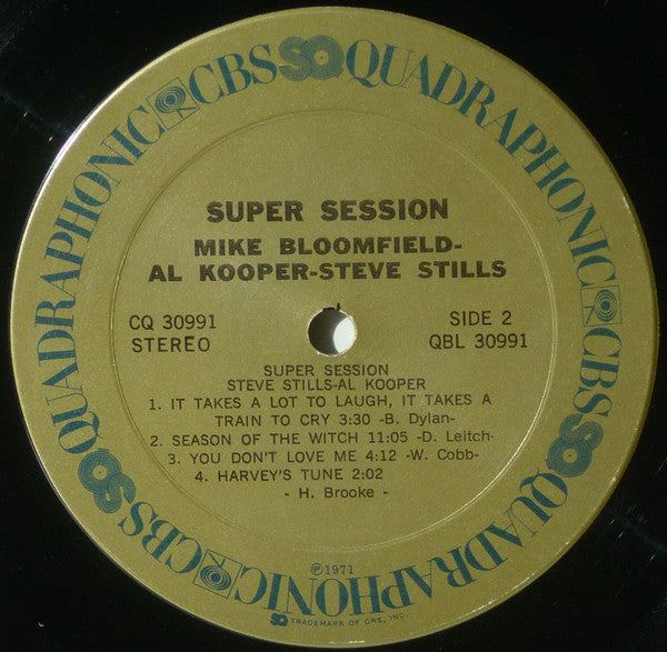 Mike Bloomfield, Al Kooper, Stephen Stills : Super Session (LP, Album, Quad, SQ)