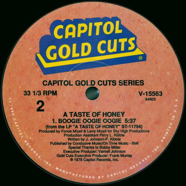 A Taste Of Honey : Boogie Oogie Oogie (12")