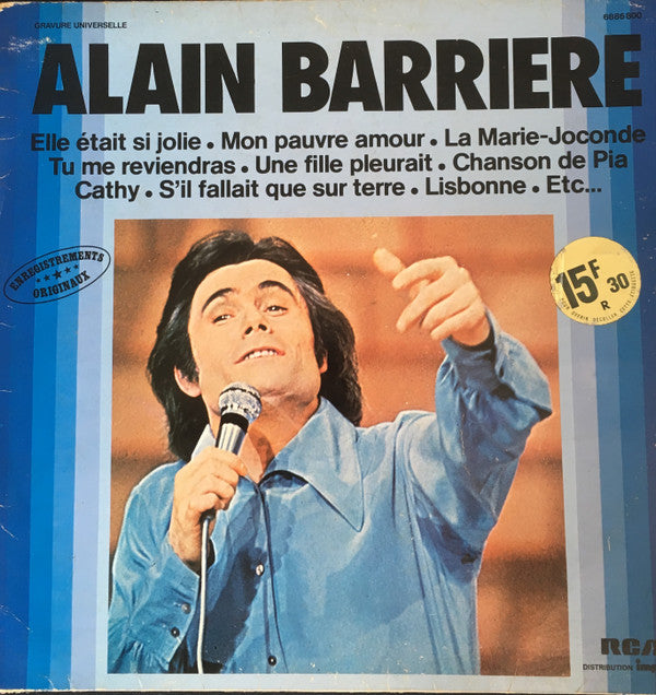 Alain Barrière : Alain Barriere (LP, Comp, RE)