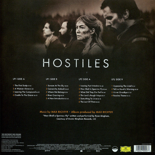 Max Richter : Hostiles (Original Motion Picture Soundtrack) (2xLP, Album, 180)
