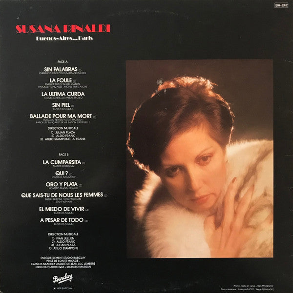 Susana Rinaldi : Buenos-Aires...Paris (LP, Album, Gat)