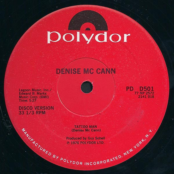 Denise McCann : Tattoo Man (Special Disco Version) (12")