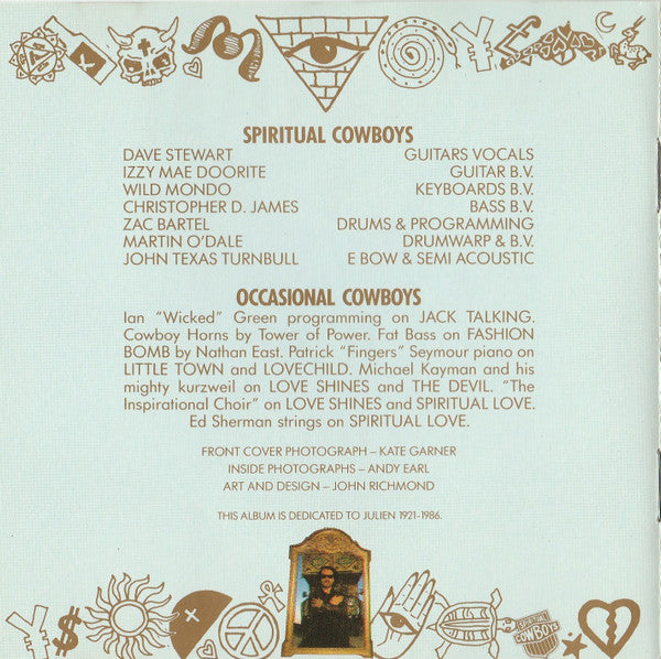 Dave Stewart And The Spiritual Cowboys : Dave Stewart And The Spiritual Cowboys (CD, Album)
