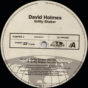 David Holmes : Gritty Shaker (12", Promo)