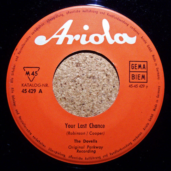 The Dovells : Hully Gully Baby / Your Last Chance (7")