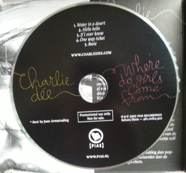 Charlie Dée : Where Do Girls Come From (CD, Promo, Smplr)