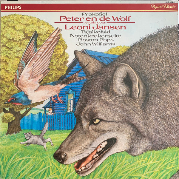 Sergei Prokofiev, Leoni Jansen, Pyotr Ilyich Tchaikovsky, Boston Pops Orchestra, John Williams (4) : Peter En De Wolf / Notenkrakersuite (LP, Album)