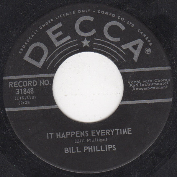 Bill Phillips (4) : It Happens Everytime (7", Single)