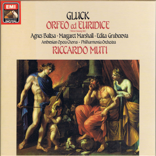 Christoph Willibald Gluck — Agnes Baltsa, Margaret Marshall, Edita Gruberova, The Ambrosian Opera Chorus, Philharmonia Orchestra / Riccardo Muti : Orfeo Ed Euridice (Wiener Fassung 1762) (2xLP + Box)