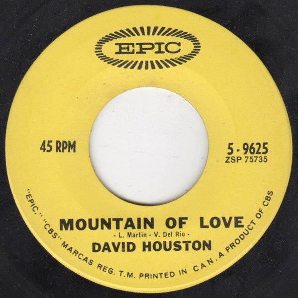 David Houston : Mountain Of Love (7", Single)