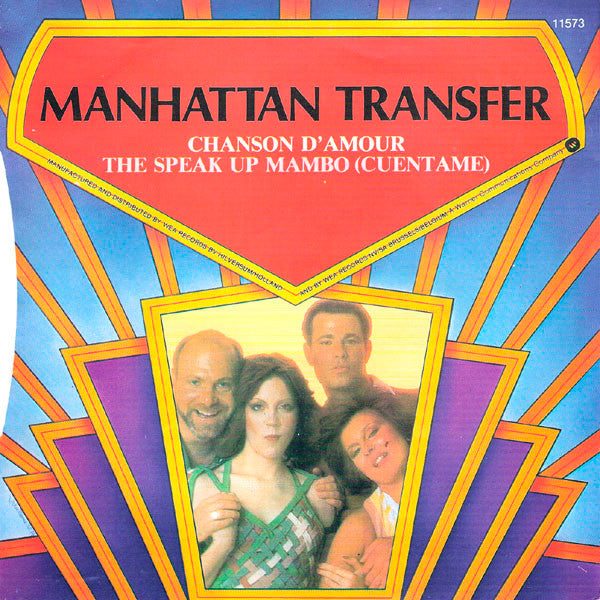 Manhattan Transfer* : Chanson D'Amour / The Speak Up Mambo (Cuentame) (7", Single, RE)