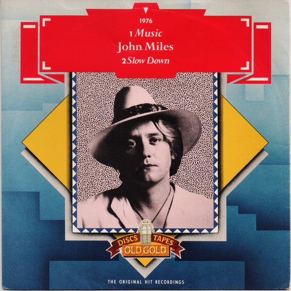 John Miles : Music / Slow Down (7", Single, RE, RP, Pic)