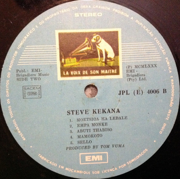 Steve Kekana : Thapelo  (LP, Album)