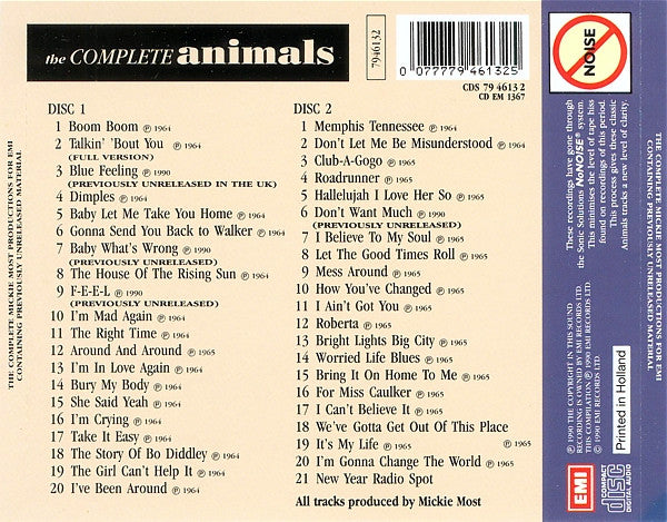 The Animals : The Complete Animals (2xCD, Comp, RP)