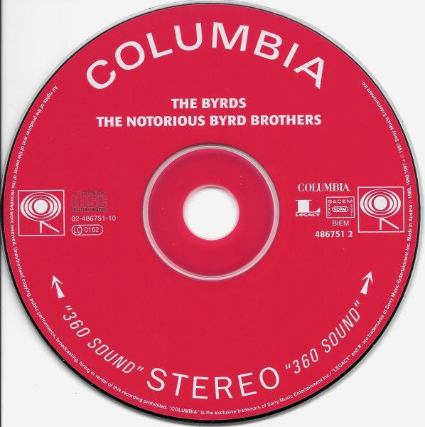 The Byrds : The Notorious Byrd Brothers (CD, Album, RE, RM, DAD)