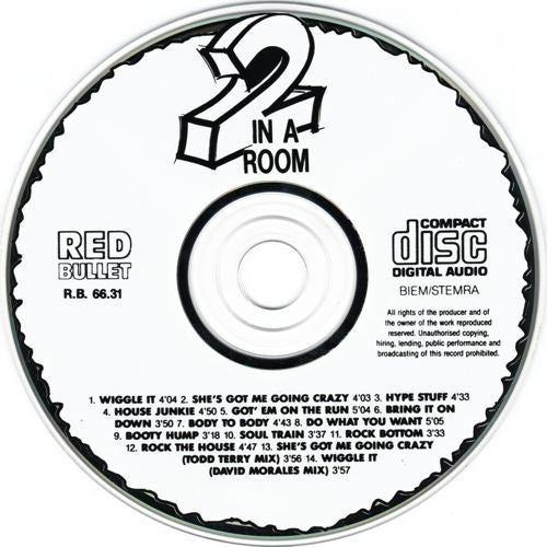 2 In A Room : Wiggle It (CD, Album)