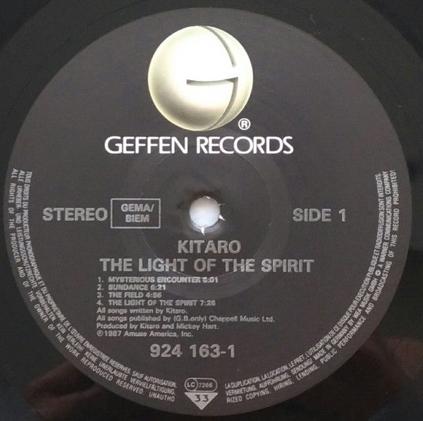 Kitaro : The Light Of The Spirit (LP, Album)