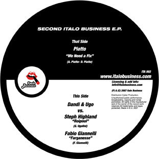 Various : Second Italo Business E.P. (12", EP)