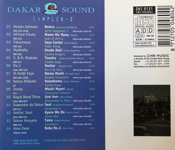 Various : Dakar Sound Sampler -2 (CD, Comp, Smplr)